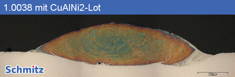 Stress corrosion cracking, solder brittleness of 1.0038 | S235JR | K01500 with CuAlNi2 solder - 1