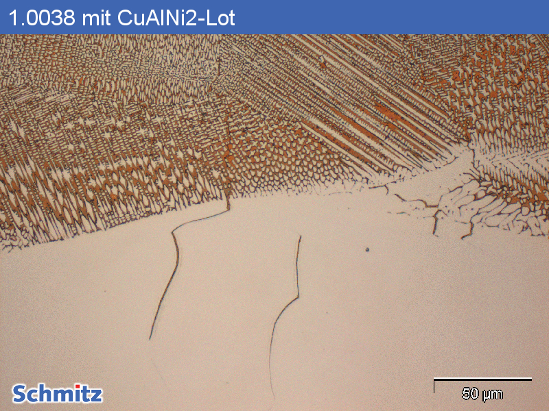 Stress corrosion cracking, solder brittleness of 1.0038 | S235JR | K01500 with CuAlNi2 solder - 3