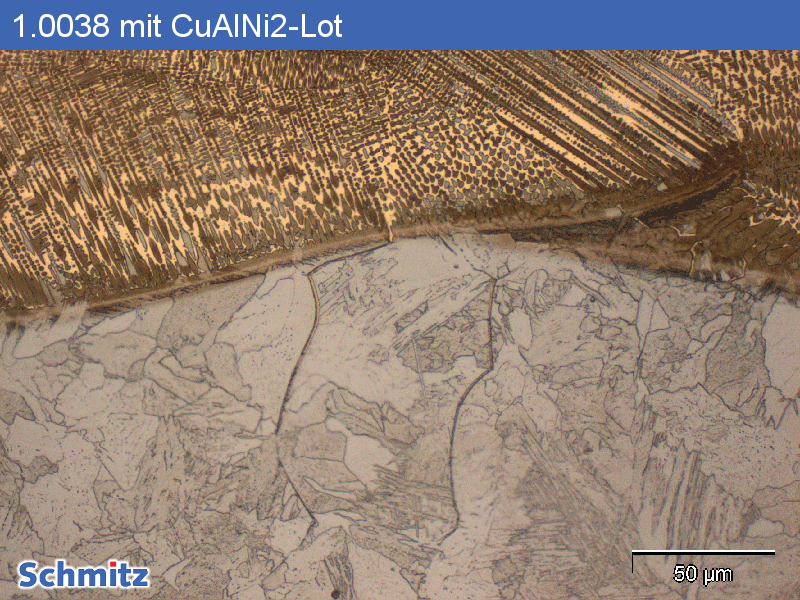 Stress corrosion cracking, solder brittleness of 1.0038 | S235JR | K01500 with CuAlNi2 solder - 7