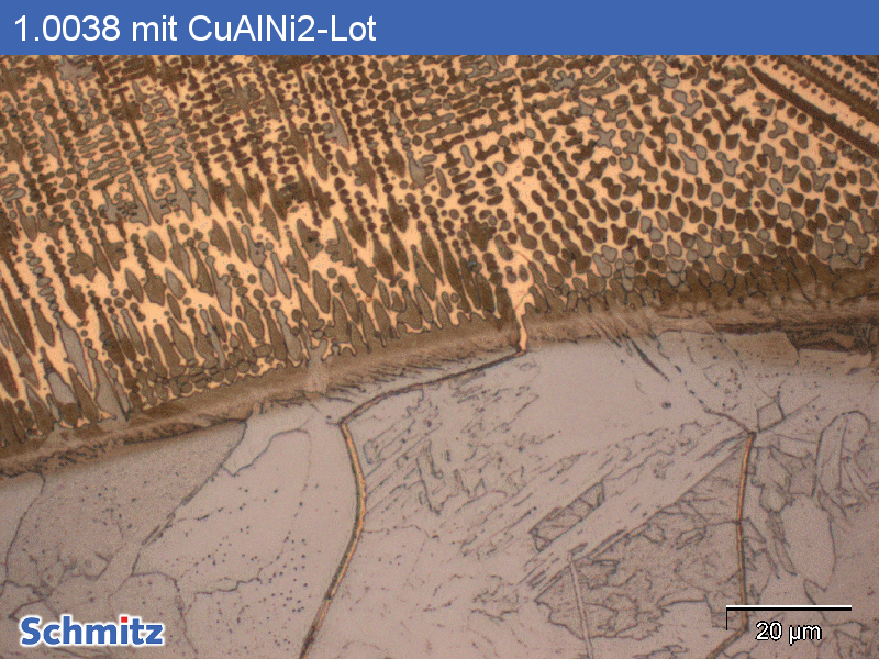 Stress corrosion cracking, solder brittleness of 1.0038 | S235JR | K01500 with CuAlNi2 solder - 8