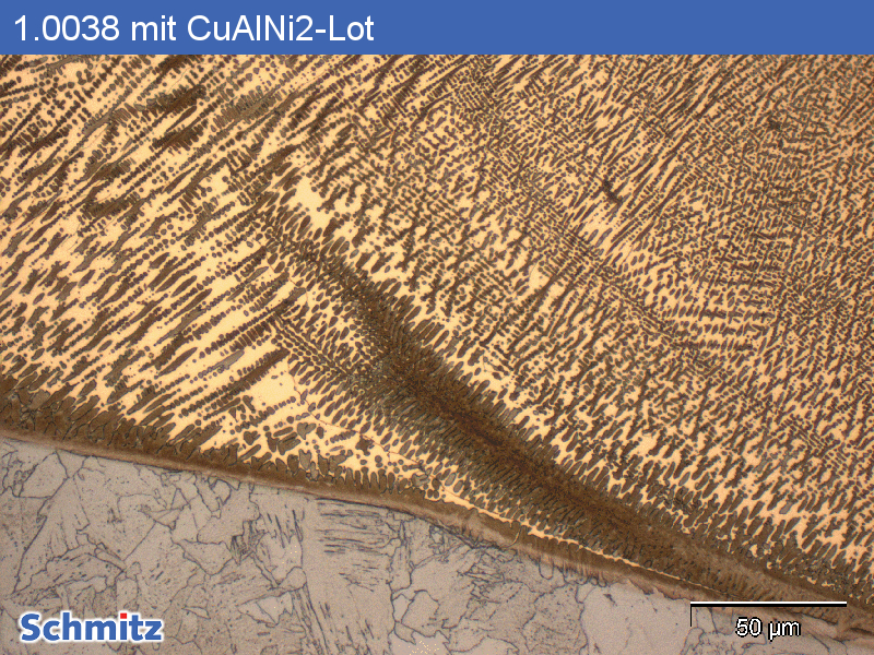 Stress corrosion cracking, solder brittleness of 1.0038 | S235JR | K01500 with CuAlNi2 solder - 9