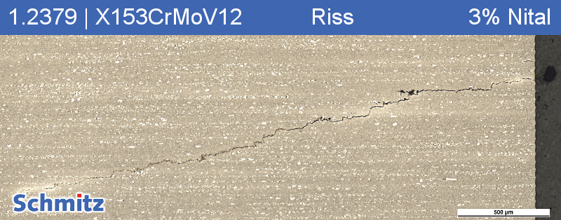 1.2379 | X153CrMoV12 mit Riss - 02