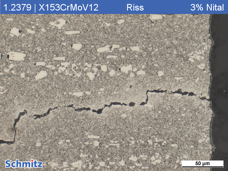 1.2379 | X153CrMoV12 mit Riss - 03