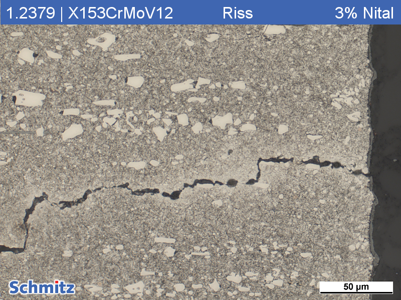 1.2379 | X153CrMoV12 with crack - 03