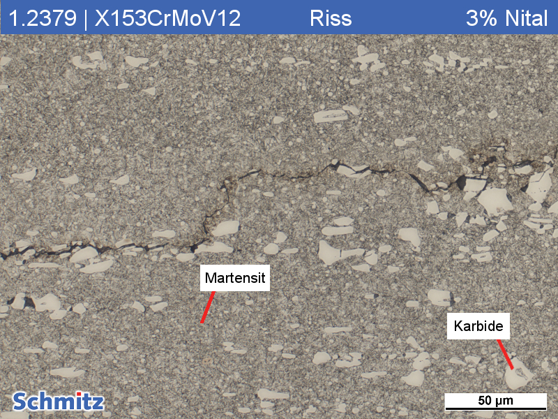 1.2379 | X153CrMoV12 mit Riss - 04