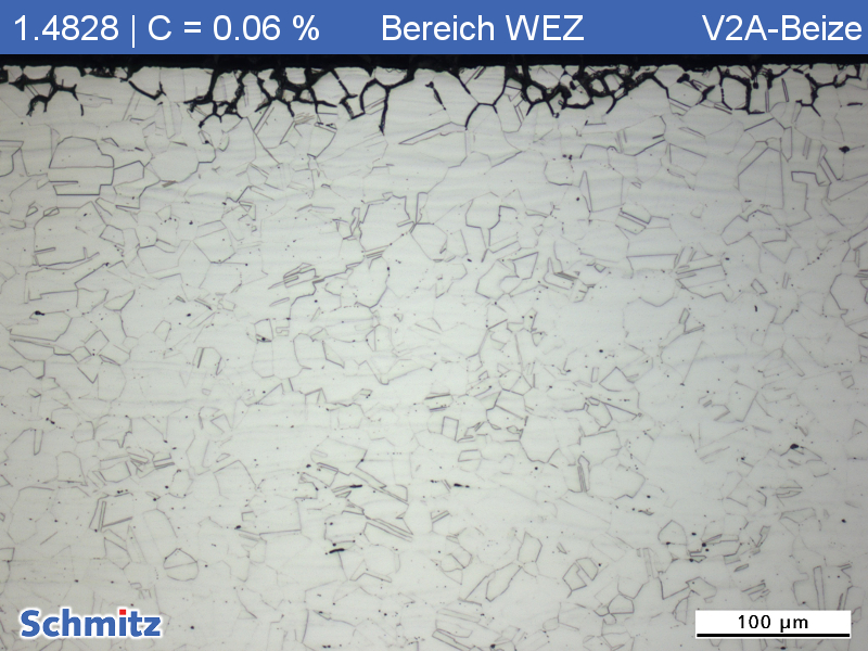 Intergranular corrosion in 1.4828 | X15CrNiSi20-12 | AISI 309 | S30900 - 09