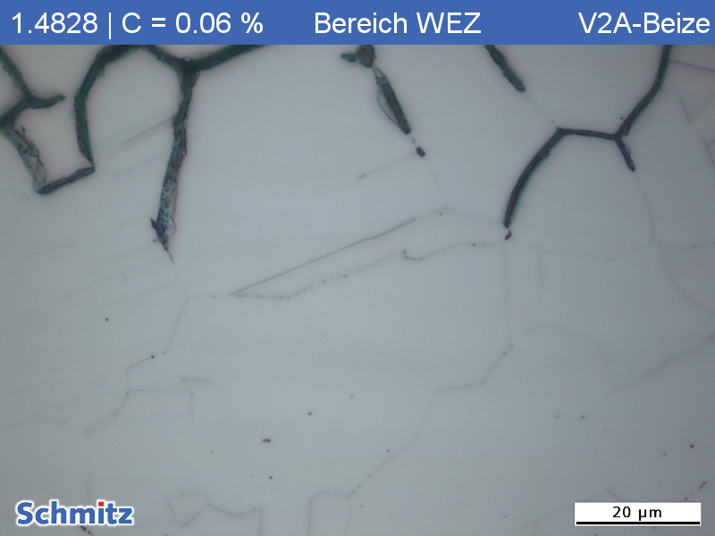 Intergranular corrosion in 1.4828 | X15CrNiSi20-12 | AISI 309 | S30900 - 11