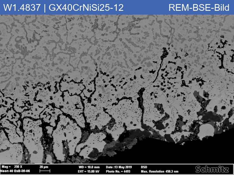 1.4837 | GX40CrNiSi25-12 Hot corrosion with molten sulfate - 03