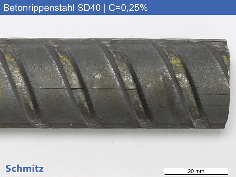 SD40 Reinforcing ribbed steel | C=0.25% - 01