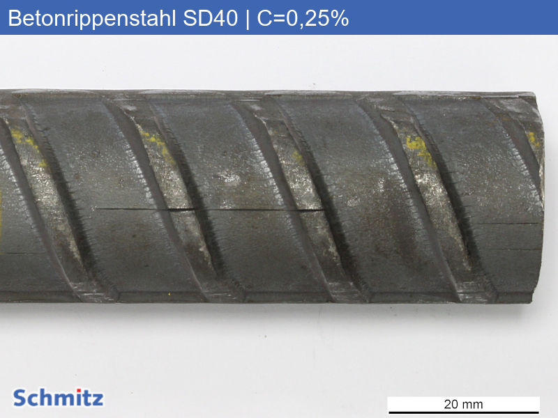 SD40 Betonrippenstahl | C=0,25 % - 01