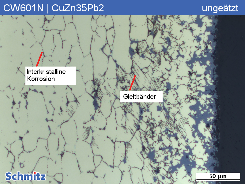 Spannungsrisskorrosion an Messingverschraubung CW601N | CuZn35Pb2 | C34200 - 01