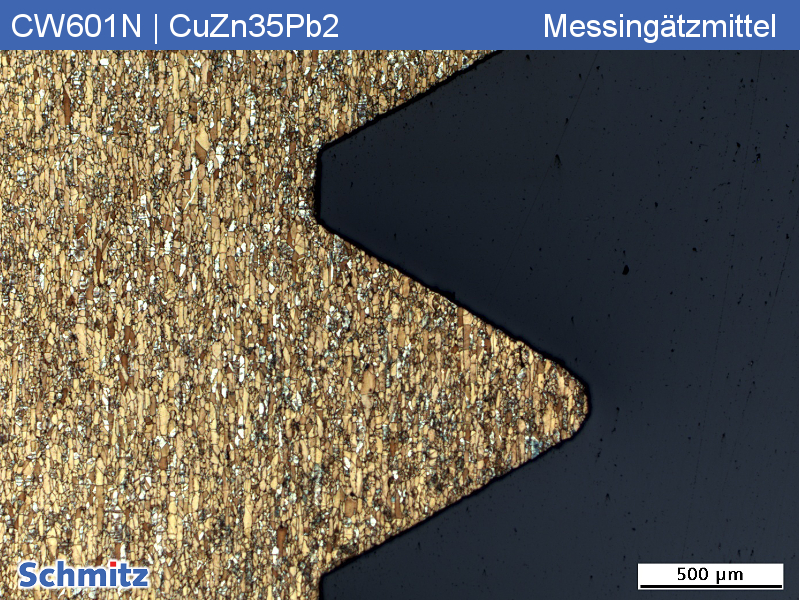 Spannungsrisskorrosion an Messingverschraubung CW601N | CuZn35Pb2 | C34200 - 04