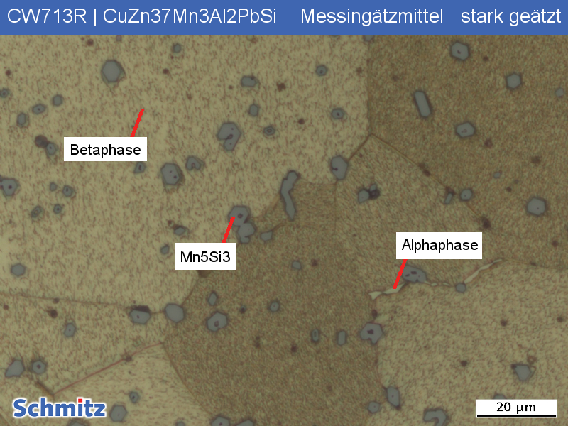 CW713R | CuZn37Mn3Al2PbSi β-Gefüge - 13