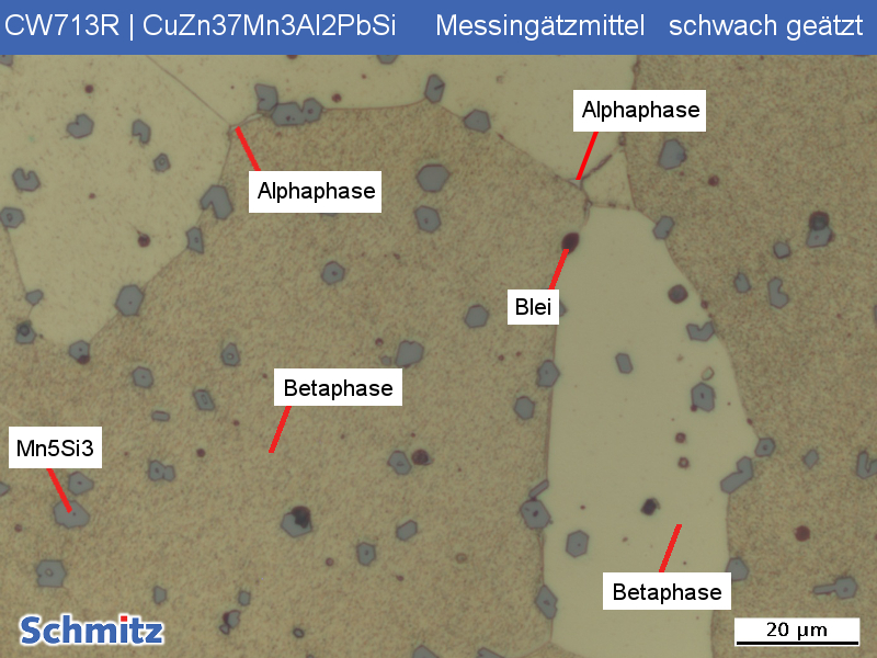 CW713R | CuZn37Mn3Al2PbSi β-Gefüge - 8