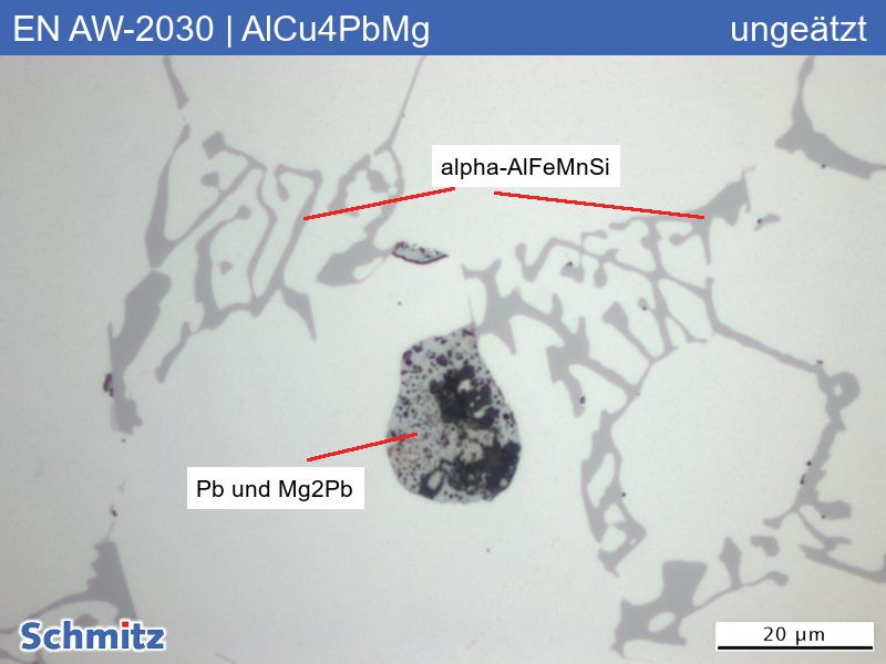 EN AW-2030 | AlCu4PbMg | AA2030 as-cast condition - 01