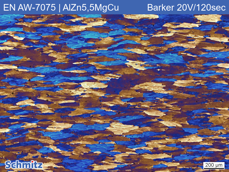 EN AW-7075 | AlZn5,5MgCu | AA7075 Barker etching - 11