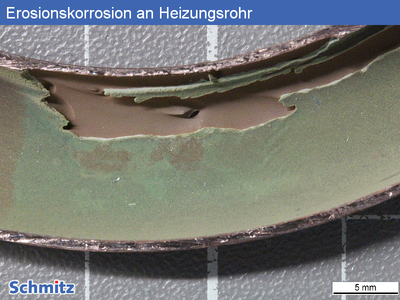 Erosionskorrosion an Heizungsrohr - 2
