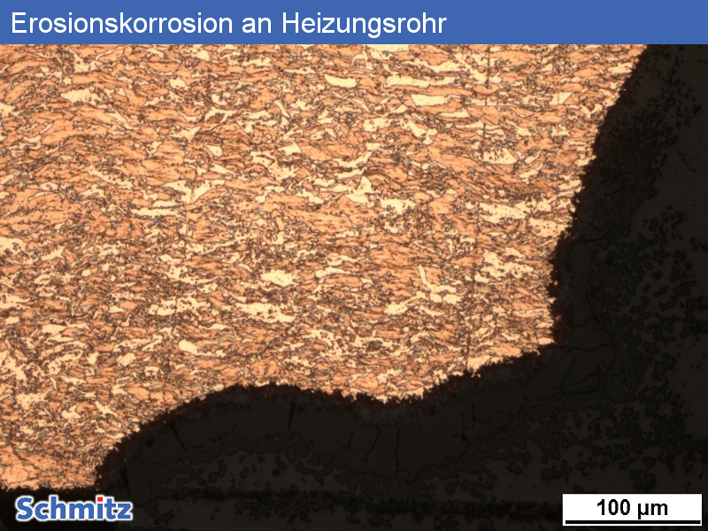 Erosion corrosion on heating pipe - 6