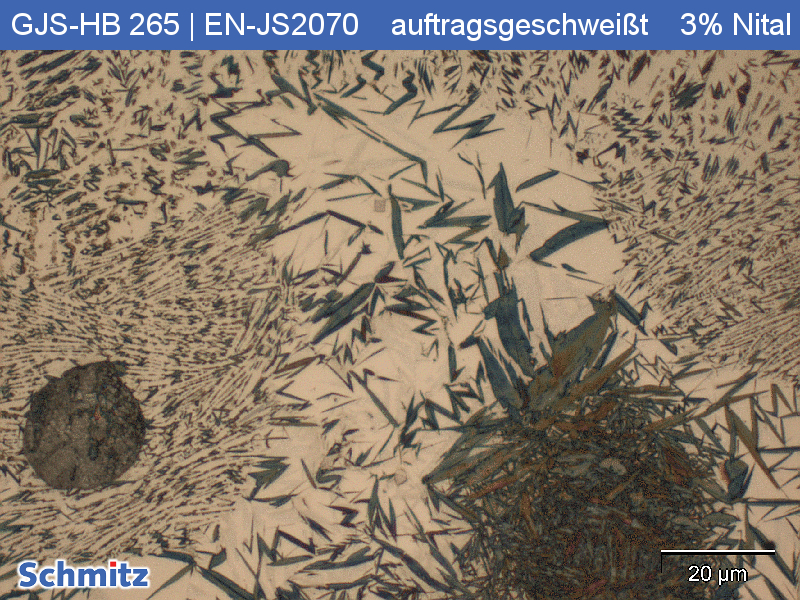 EN-GJS-HB 265 | EN-JS2070 mit WC-Co-Cr Auftragsschweißung - 9