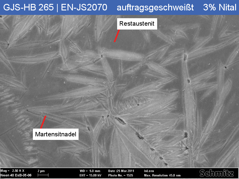 EN-GJS-HB 265 | EN-JS2070 mit WC-Co-Cr Auftragsschweißung - 3