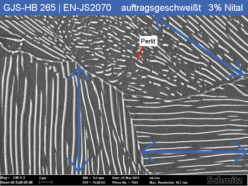 EN-GJS-HB 265 | EN-JS2070 mit WC-Co-Cr Auftragsschweißung - 9