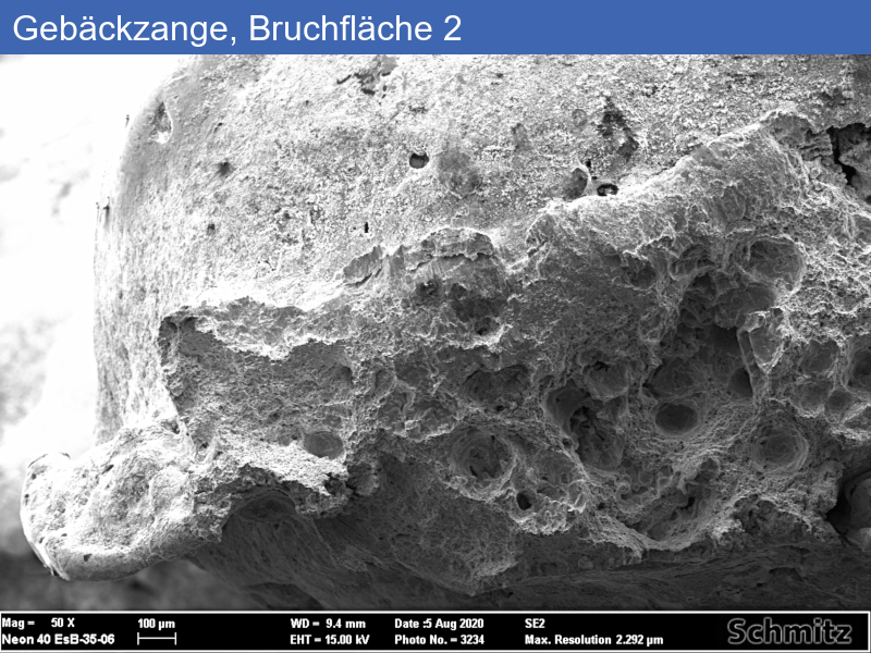 Gebäckzange, gebrochen | Silberlegierung - 06