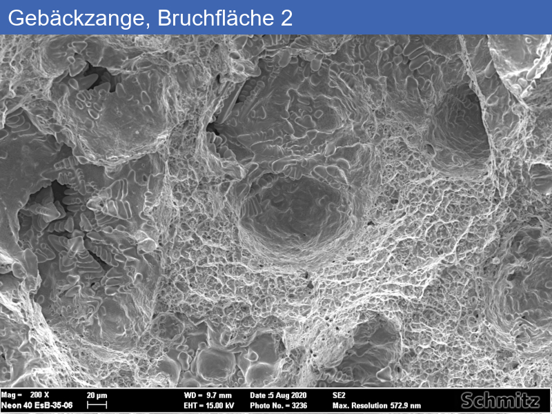 Gebäckzange, gebrochen | Silberlegierung - 08