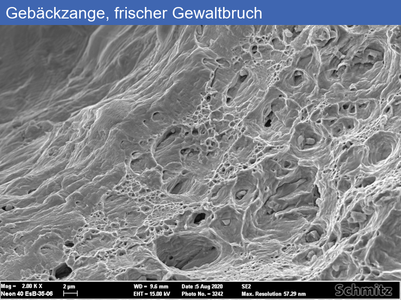 Gebäckzange, gebrochen | Silberlegierung - 10