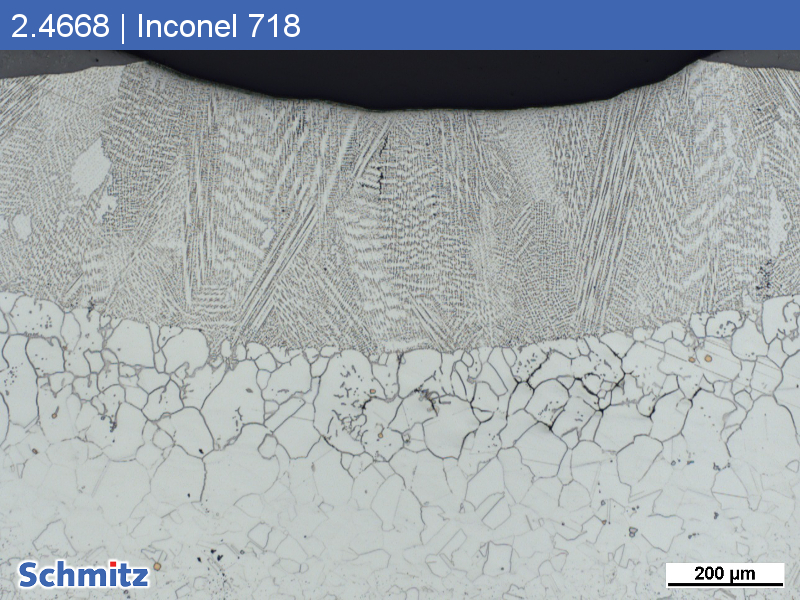 2.4668 | NiCr19NbMo | Inconel 718 | N07718 Laserwelding - 2