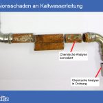 Flächenkorrosion an Kaltwasserleitung - 2