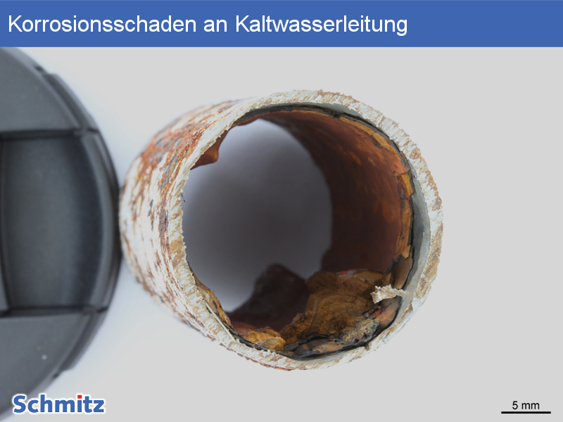 Surface corrosion on cold water pipe - 4