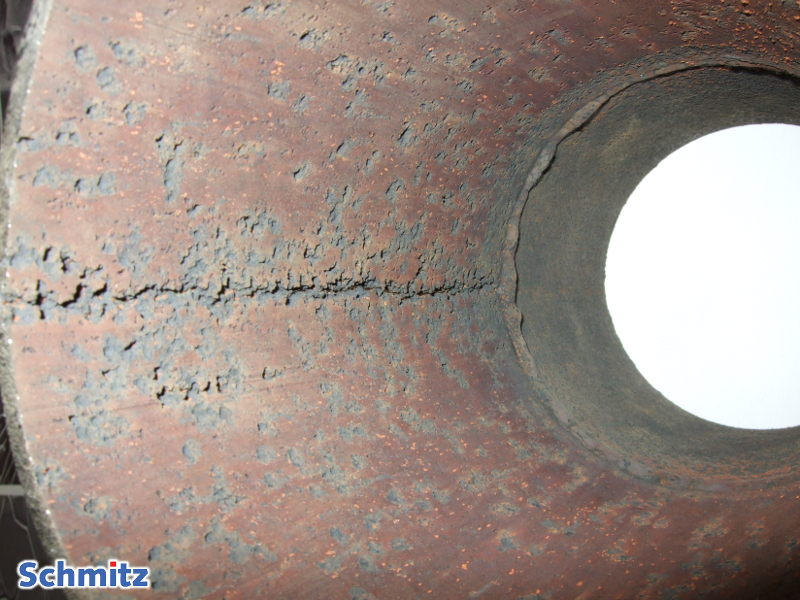 Cavitation corrosion in condensate collector tube - 2