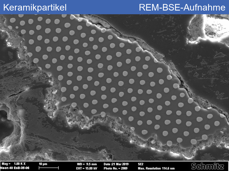 Ceramic particles with rod eutecticum - 01