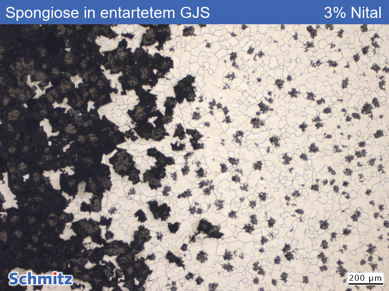 Graphite corrosion (spongiosis) in a degenerated nodular graphite iron - 02
