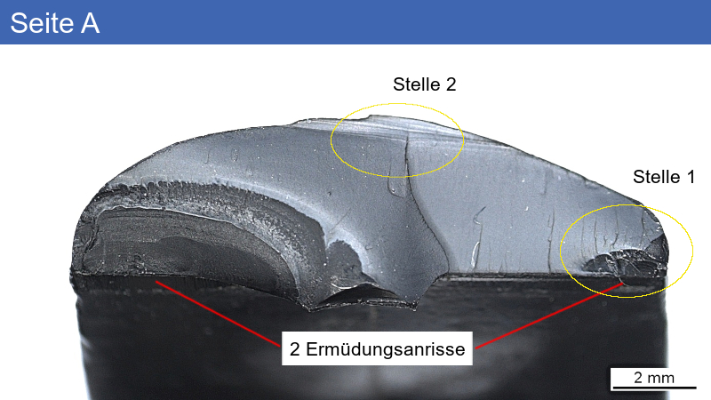 Plastic lever with fatigue fracture - 05