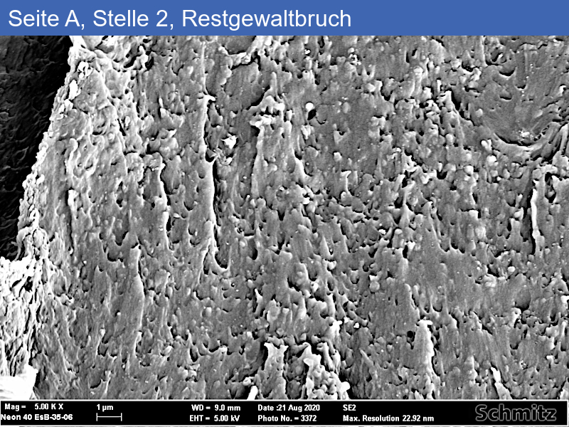 Plastic lever with fatigue fracture - 14