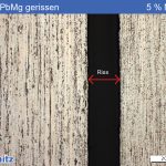 EN AW-2007 | AlCu4PbMg | AA2007 Cracks due to cumulative and coarse precipitations - 01