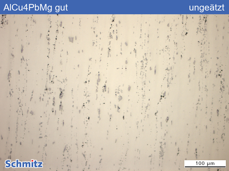 EN AW-2007 | AlCu4PbMg Risse durch gehäufte und grobe Ausscheidungen - 07