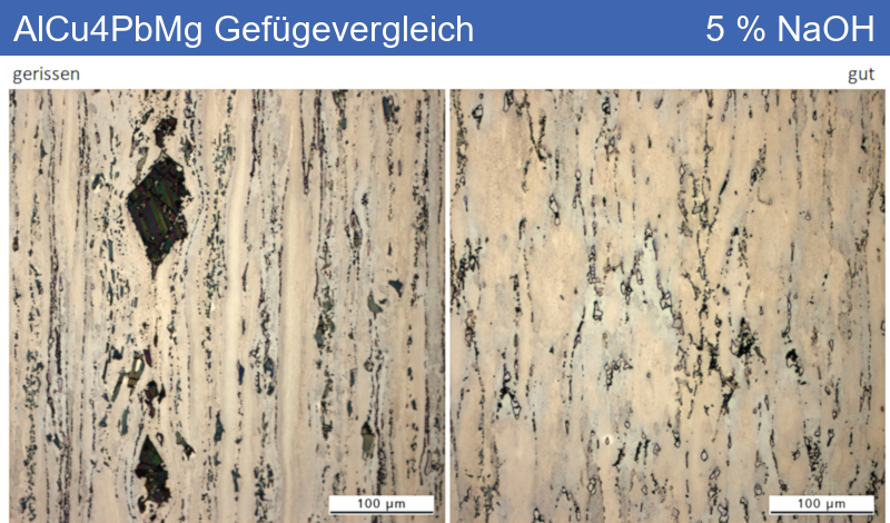 EN AW-2007 | AlCu4PbMg Risse durch gehäufte und grobe Ausscheidungen - 10