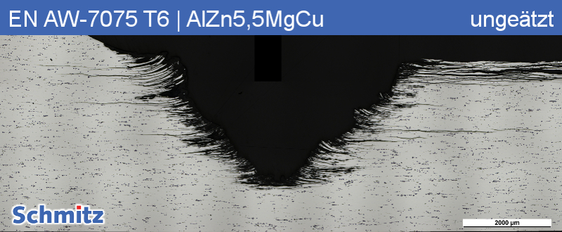 Exfoliation corrosion in EN AW-7075 T6 | AlZn5.5MgCu | AA7075 - 1