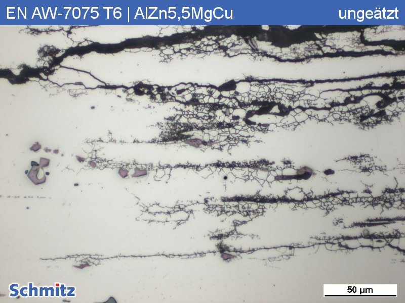 Exfoliation corrosion in EN AW-7075 T6 | AlZn5.5MgCu | AA7075 - 4