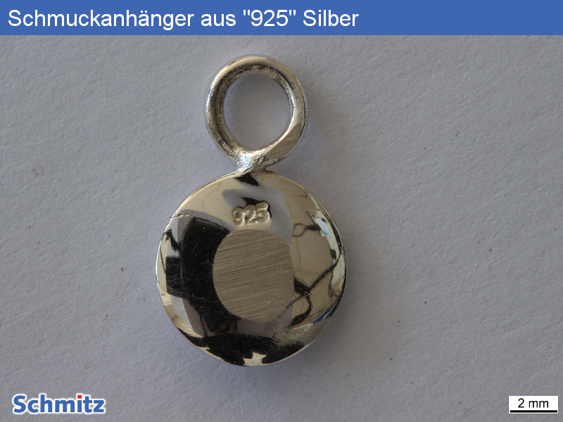 Silberanhänger aus 925 mit zu geringem Silbergehalt - 1