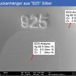 Silberanhänger aus 925 mit zu geringem Silbergehalt - 2