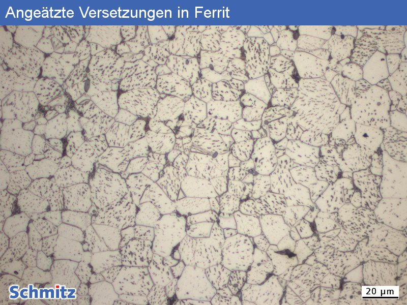 Dislocations in ferrite - 3