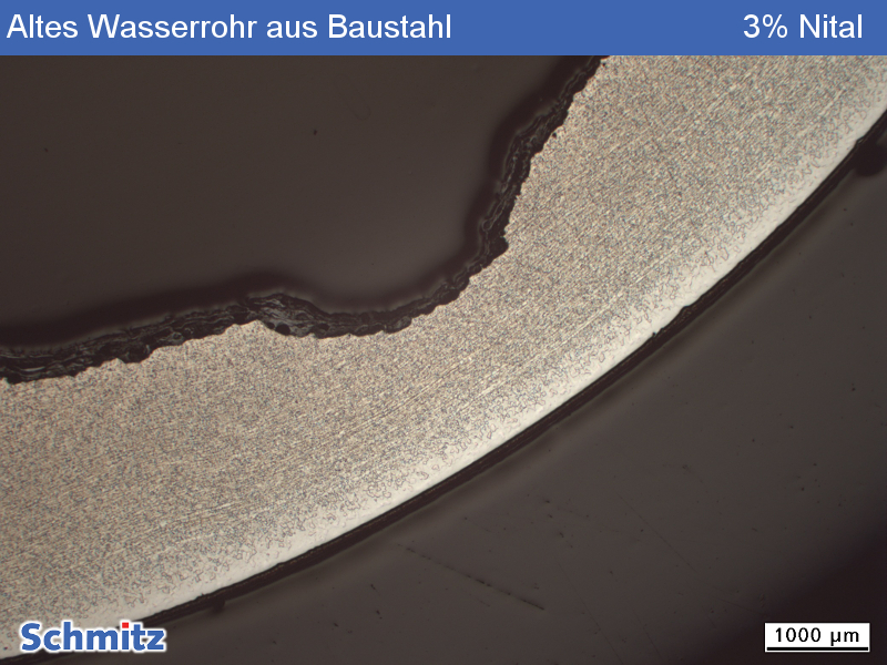 Surface and pitting corrosion in a water pipe - 7