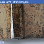 1.0143 | S275J0 Steel beam with fire damage - 01