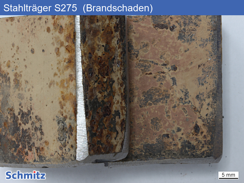 1.0143 | S275J0 Steel beam with fire damage - 01