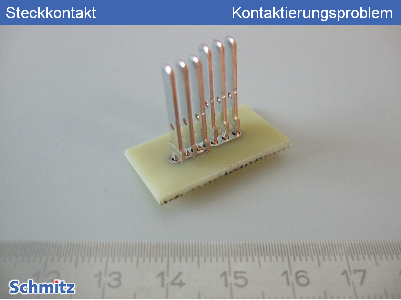 Steckkontakt mit Kontaktierungsproblem - 1