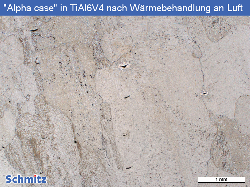 Titanium Grade 23 | Ti6Al4V ELI | 3.7165 „Alpha case“ after heat treatment in air - 1