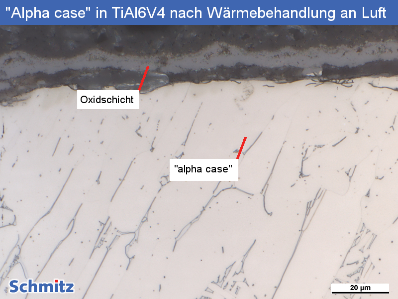 Titanium Grade 23 | Ti6Al4V ELI | 3.7165 „Alpha case“ after heat treatment in air - 1